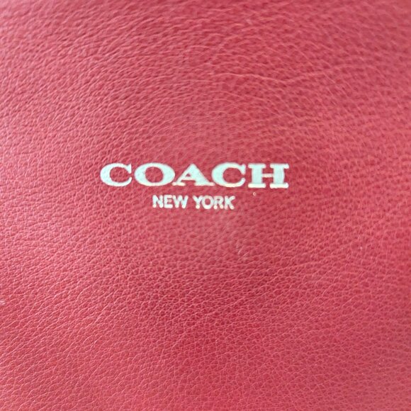 COACH 19890 Dark Red Leather Legacy Medium Candace Carryall Tote Shoulder Bag - Picture 3 of 16